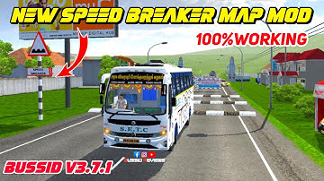 🎀🤩NEW SPEED BREAKER & BARRICADE MAP MOD FOR BUSSID V3.7.1🔥😎