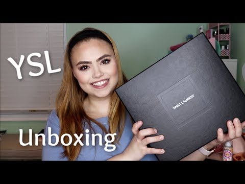 Saint Laurent logo embroidered espadrilles shoes 2020 unboxing