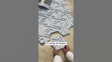 3D cement bricks with various shapes and smooth and delicate surfaces #interiordesign #walldesign