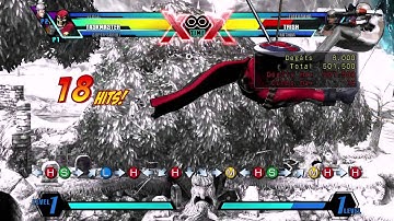 UMVC3 Taskmaster practible bnb, corner to corner - 750k