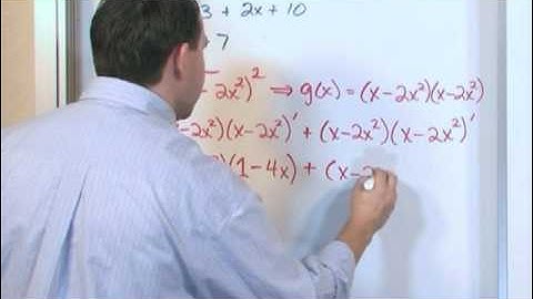 Product Rule of Differentiation (Calculus 1 - MathTutorDVD.com)