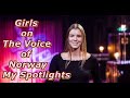 Girls on The Voice of Norway - My Spotlights