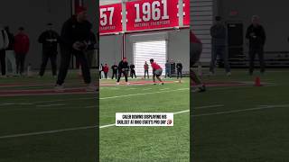 Caleb Downs displaying his skillset at Ohio State's pro day 😮‍💨 2026 NFL Draft Net Worth
