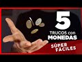 5 TRUCOS con MONEDAS Increíbles - aprender magia