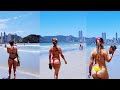 Brazil 🇧🇷 Balneário Camboriú 🇧🇷  21/11/2021  🏖️🌊👙🏝️🚶‍♀️🔥  #beach