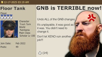 Gunbreaker SUCKS NOW !?! FFXIV Players Are Mad on the Official Forums