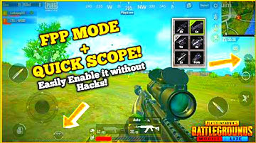 QUICK SCOPE +FPP MODE ||HOW TO ENEBAL QUICK SCOPE AND FPP MODE IN PUBG LITE -LAG PROBLEM FIX PUBG