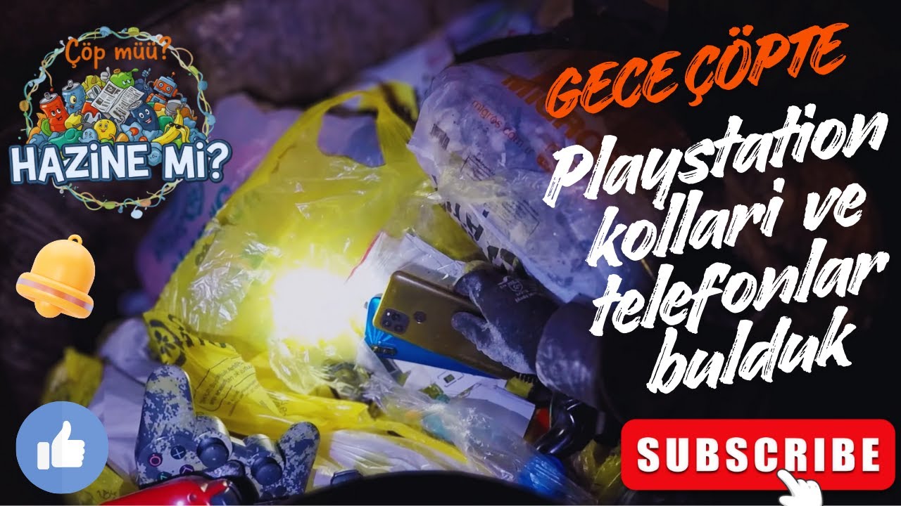 Gece Mesaisinde ŞOK BULUNTULAR! 😱 Çöpten PlayStation Kolu ve Telefon Çıktı!