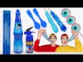 Mukbang Blue Color Nerds Rope Jelly 파란색 음식 먹방 DONA 도나 