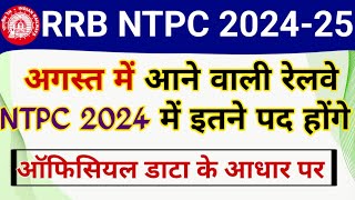 RRB NTPC 2024 Total Vacancy seat | Railway NTPC 2024 Total Vacant Post | RRB NTPC Total post 2024