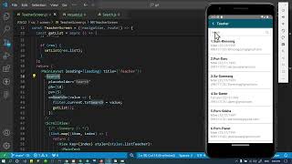 Full android app search data from api #ReactNative News