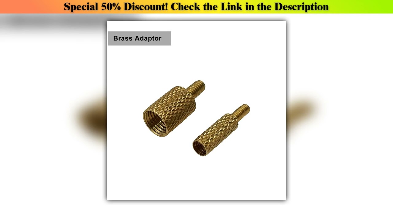 Hot Picks Gun Cleaning Rod Fitting Adapters Solid Brass Adaptor Male Thread 5-40 Female 8-32 5/16-2
