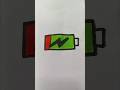 battery 🪫🔋 colour drawing #trendingshorts #viralshort #ytshorts