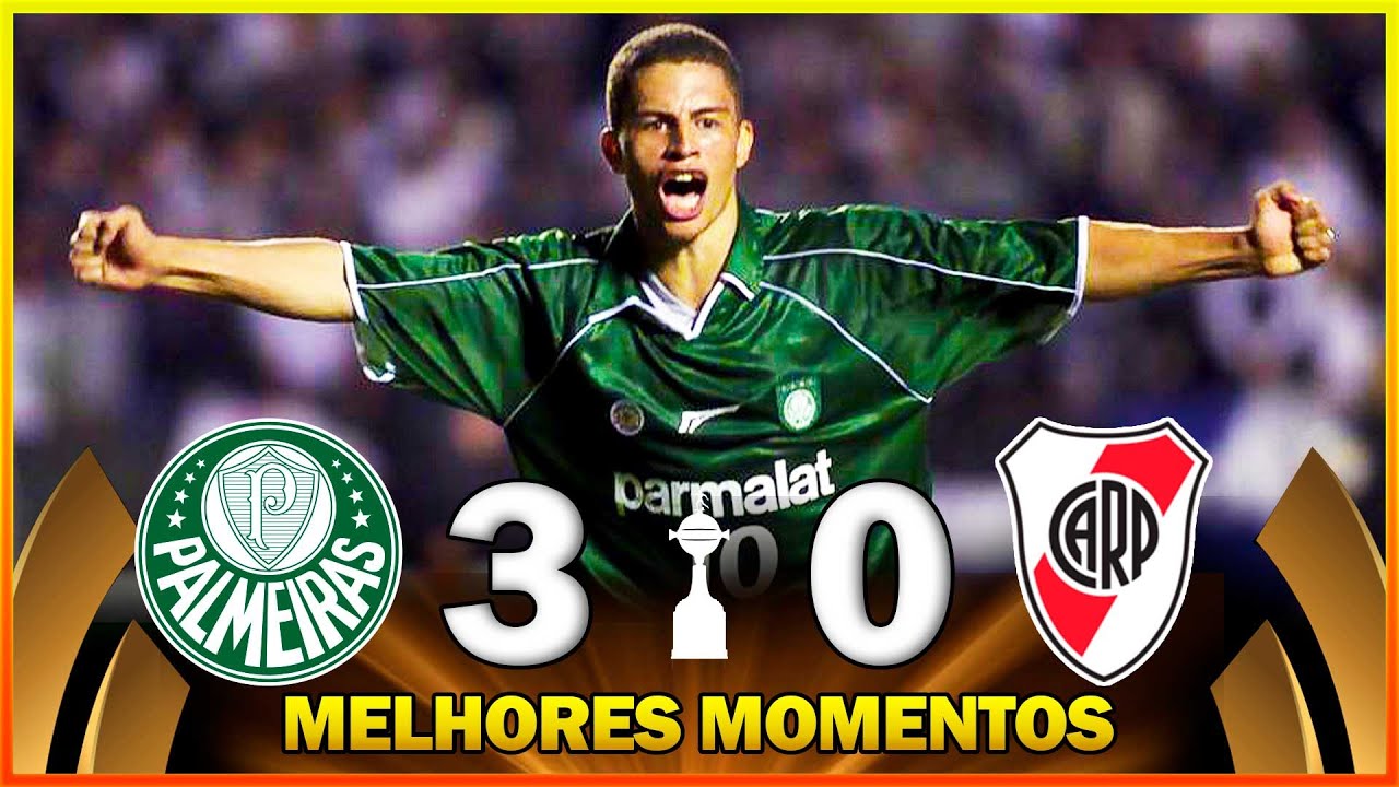 PALMEIRAS 3 X 0 RIVER PLATE ● MELHORES MOMENTOS ● LIBERTADORES 1999 ● SEMIFINAL ● JOGO 02