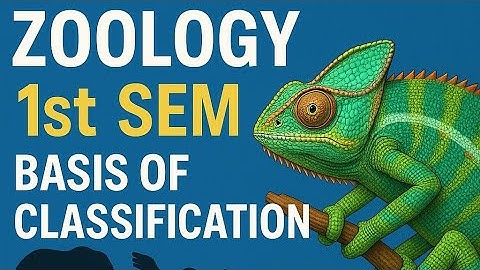 Basis of classification,  BSc zoology (major) cluster university Srinagar/ kashmir university