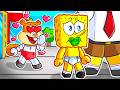Baby SpongeBob has a CRAZY FAN GIRL in Roblox…