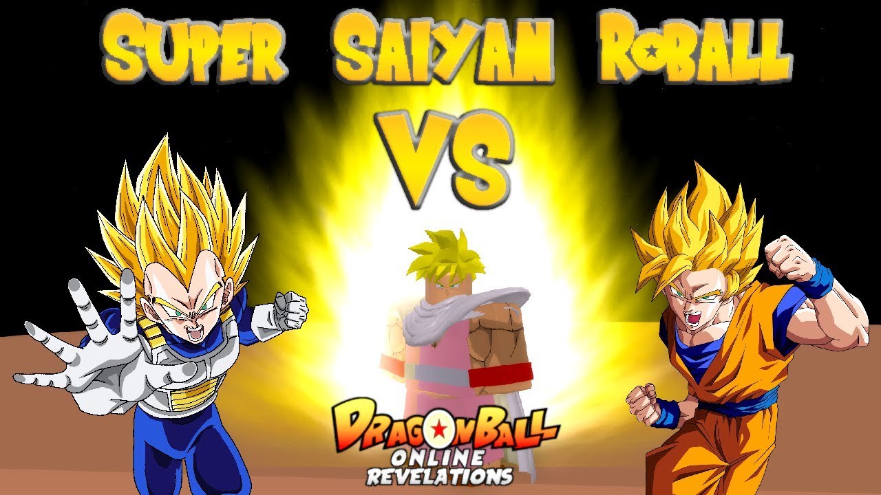 Super Saiyan Roball Vs Ssj Goku Ssj Vegeta Roblox Dragon Ball Online Revelations Part 4 Youtube - goku eyes roblox