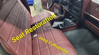 Bench Seat Restoration Jeep Comanche from Raybuck.com.   #jeep #comanche #jeepmj