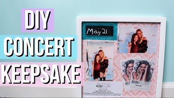 DIY Concert Experience/Memory Shadow Box