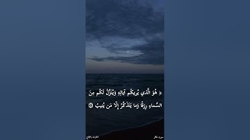 « هو الذي يريكم آياته وينزل لكم من السماء رزقا » سورة غافر | الحارث باحجاج