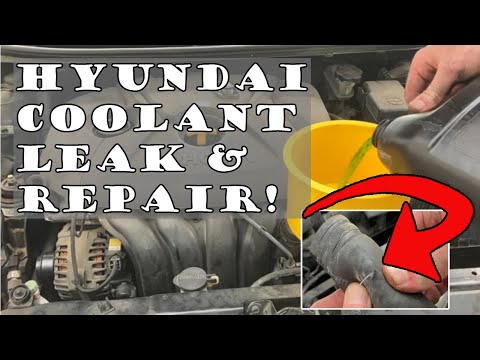 Hyundai coolant leak repair & refill
