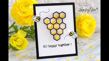 So Happy Together Interactive Spinner/Shaker Friendship Card ft.  Honey Bee Stamps