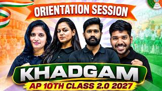 Live Orientation | Khadgam AP 10th Class 2.0 2027 | PW AndhraPradesh 9and10