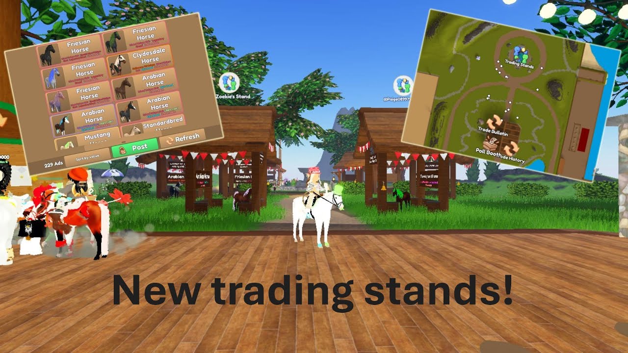 New trading stands!!! + More (Wild horse islands)