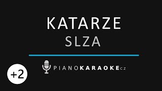 Slza - Katarze (Vyšší tónina) | Piano Karaoke Instrumental