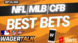 WagerTalk TV SHORTS LIVE | Free Sports Picks | Sports Betting Predictions & Tips | Wednesday 9/24/25