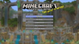 Minecraft PS3 Edition: 9-Hour Menu Screen Experience with Best Soundtrack ever!