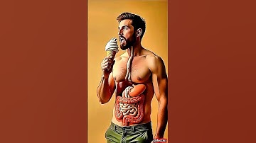 ‎How your body breaks Ice cream inside the digestive system