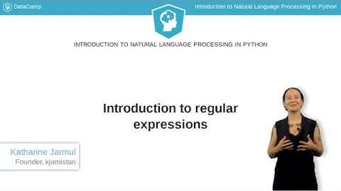 Python Tutorial: Introduction to regular expressions