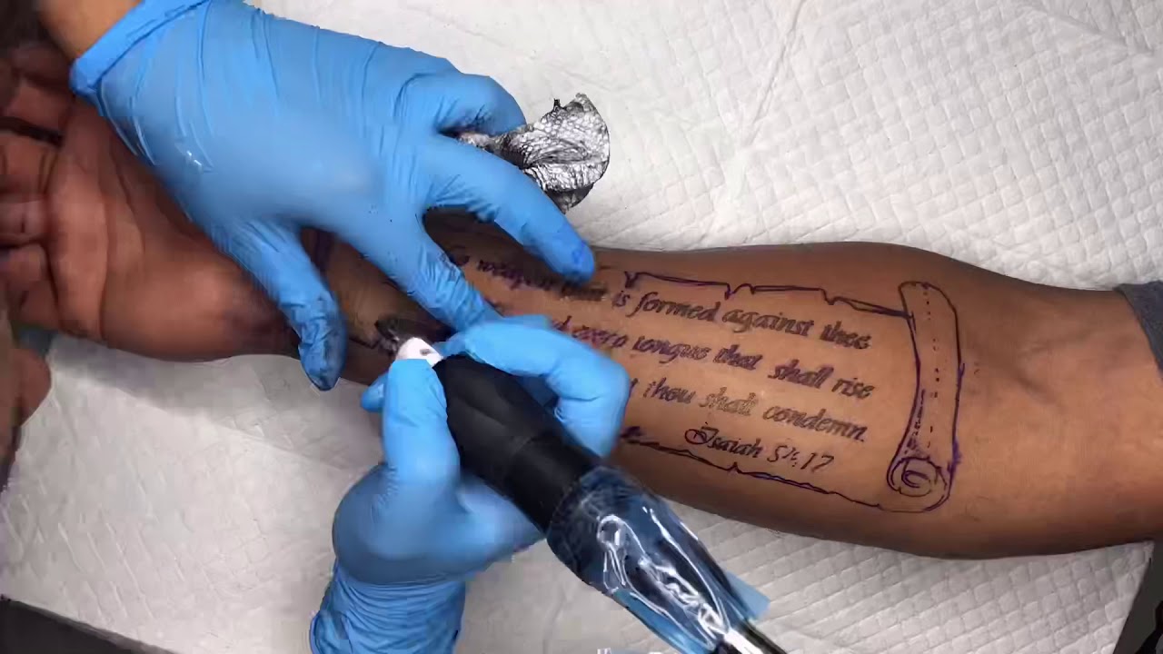 42 Lovely Scroll Tattoos On Arm  Tattoo Designs  TattoosBagcom