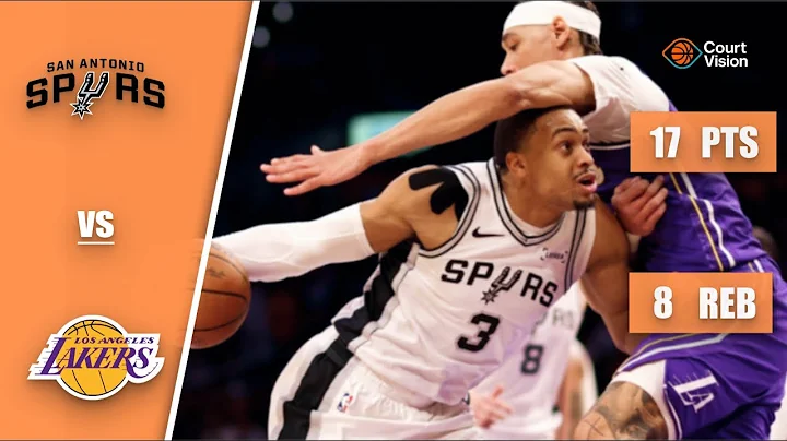 Keldon Johnson - 17 Points, 8 Rebounds vs Lakers - 2025-26 Regular Season