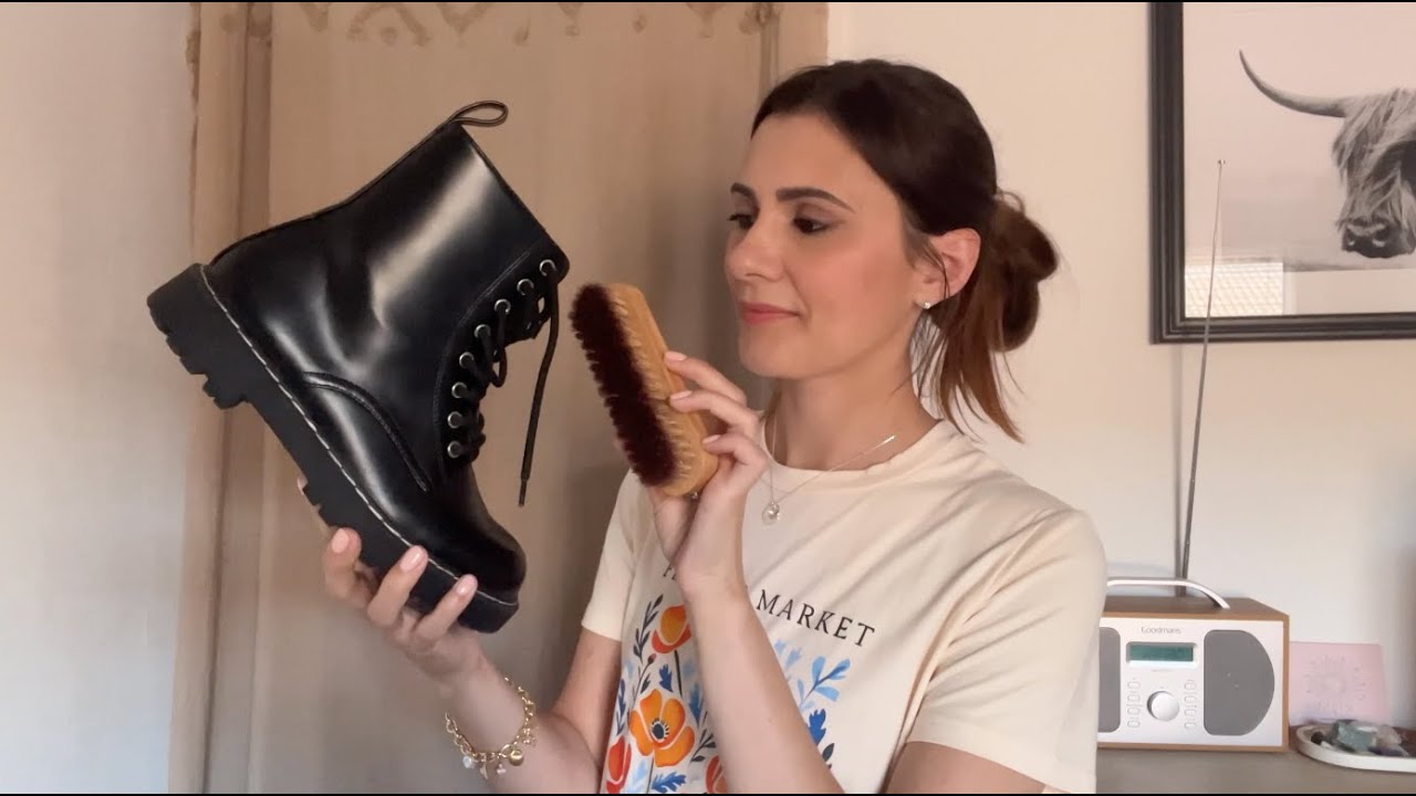 ASMR Shoe Inspection 👠 (Soft Spoken, Brushing, Lint Rolling & Final Checks)