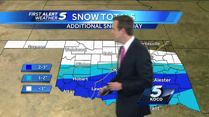 Meteorologist Brad Sowder tracking snow in Oklahoma