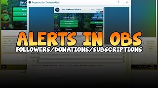 How to: setup donation/follow/subscribe alerts in obs! this video i
will be showing you to donation, follow and subscribe if ...