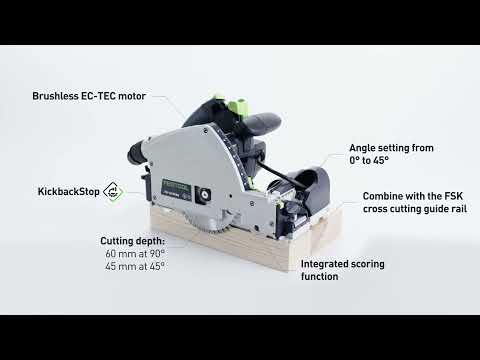 Festool TSV 60 K plunge cut saw with scoring function