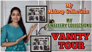 MY DREAM VANITY TOUR||MAKEUP COLLECTIONS||JEWELLERY COLLECTIONS