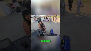 Epic Sidewalk Dirt Bike Ride &amp; Friendly Greetings! #shorts