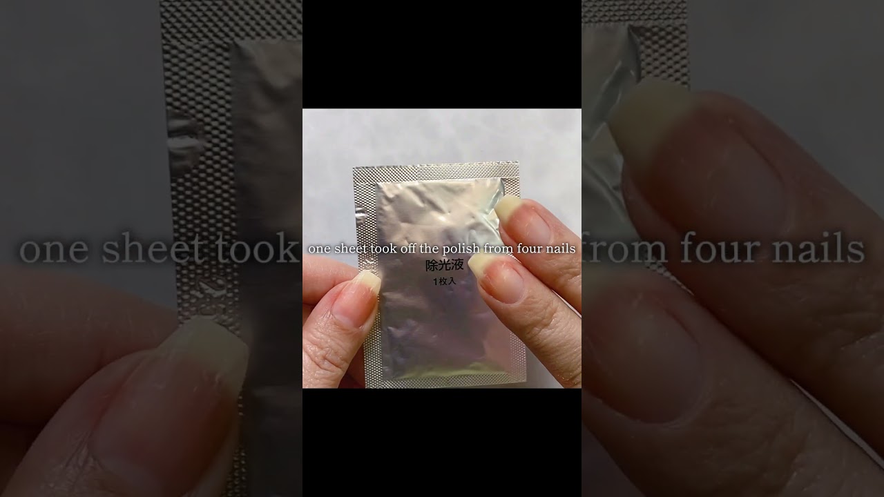 quick nail fix #diynails #nailremoval #nailpolishremover #muji #nailpolish