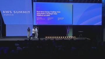AWS Summit Zurich 2025 - Real-time Energy Trading: Alpiq