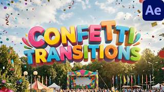 Confetti Transitions  for After Effects
