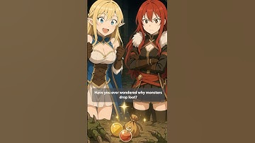 Why monsters drop loot? #ai #anime #rpg #monster #loot