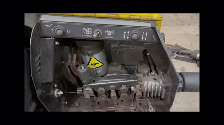 esab warrior 500i set up fcaw