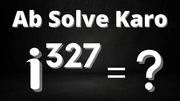 How to solve large powers of imaginary number i || Complex Number
