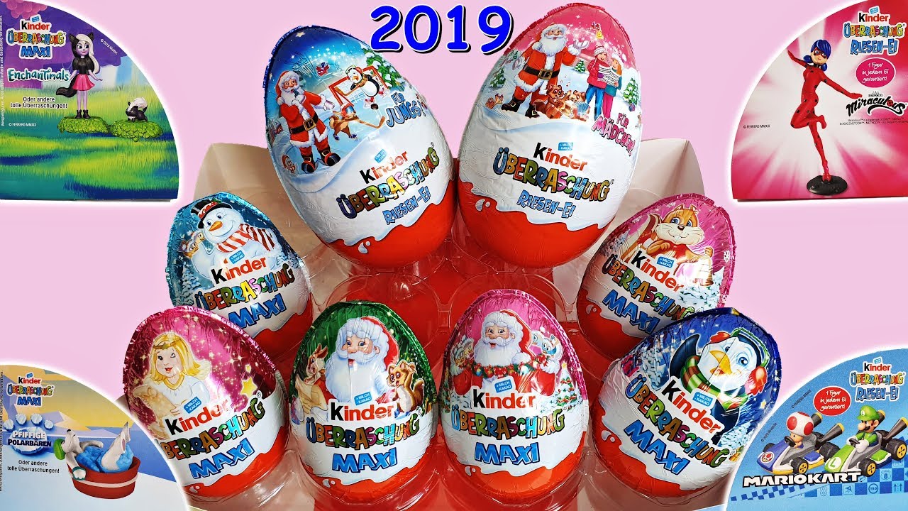 Oeufs Surprise Kinder Maxi de Noël Christmas Kinder Surprise Maxi Eggs  Huevos Sorpresa de Navidad - video Dailymotion