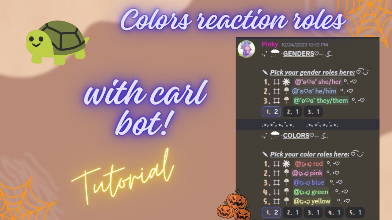 How to set up reaction roles | Carl bot | Aesthetic | Pinky | Slash ...