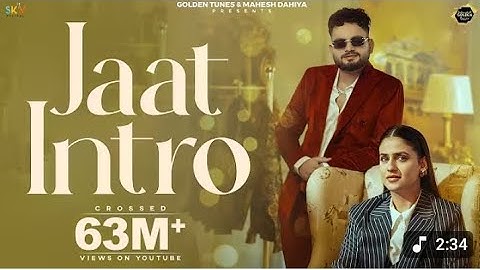 Jaat Intro ( Official Video ) Ajay Bhagta Manisha Sharma| Pranjal dhiyan | SKY | Haryanvi songs 2025